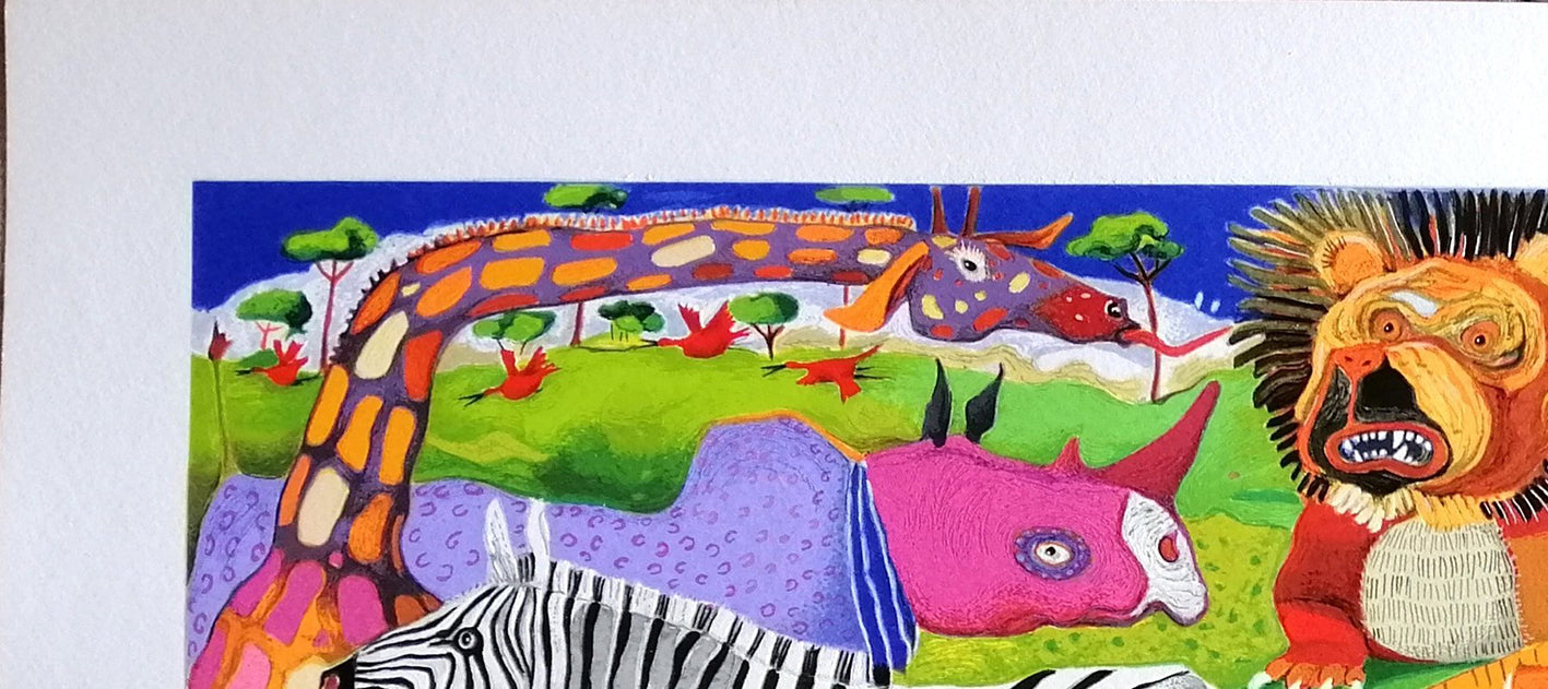 Serigrafia Pino Procopio - Safari 35x80