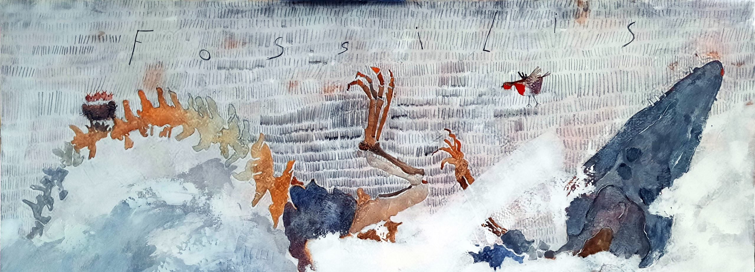 Pittura – Acrilico su tela Pino Procopio - Fossilis 2