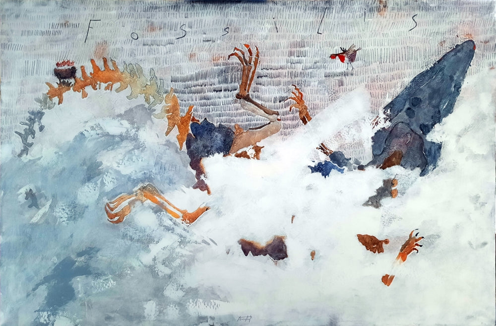 Pittura – Acrilico su tela Pino Procopio - Fossilis 2