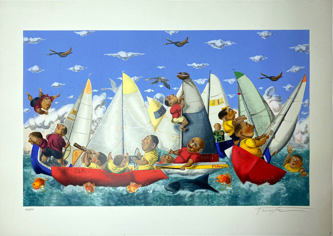 Screenprint Pino Procopio - Regata