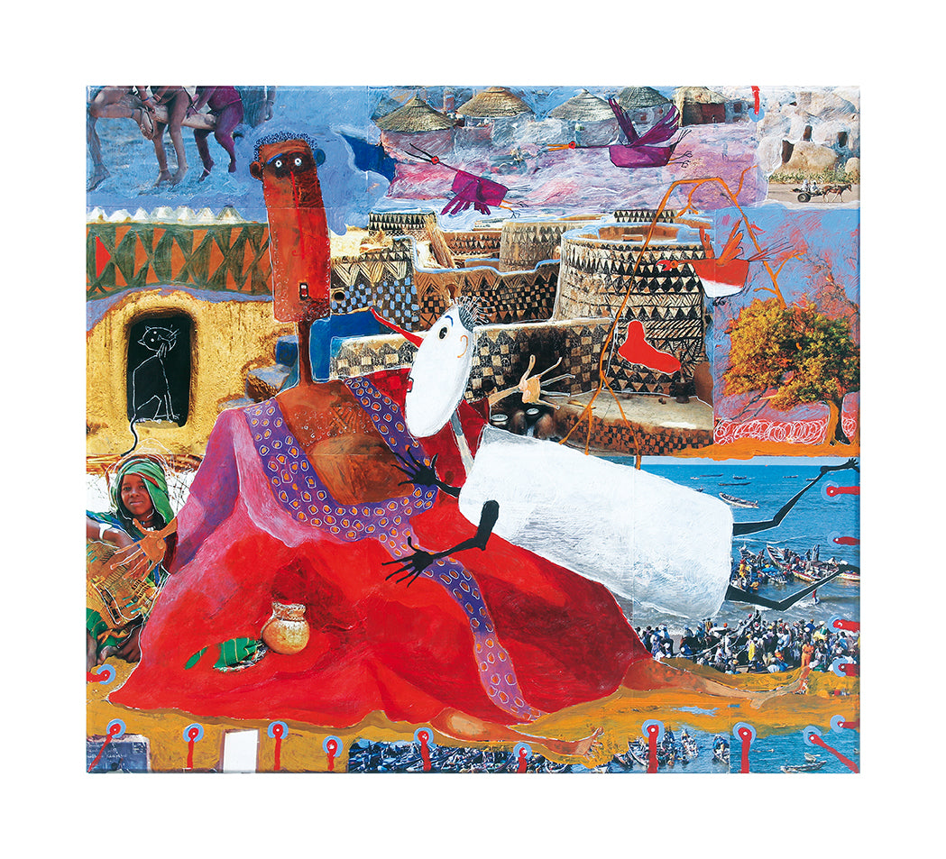 Fine Art Giclèe Pino Procopio - "Baadaaye. Pinocchio d'Africa" - All'ombra del baobab