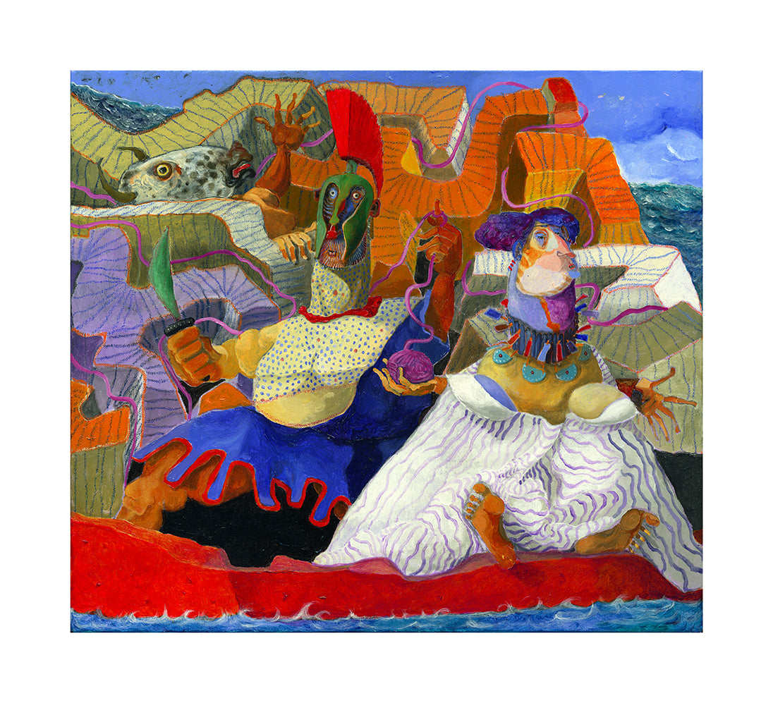 Fine Art Giclèe Pino Procopio - Arianna, Teseo e il minotauro