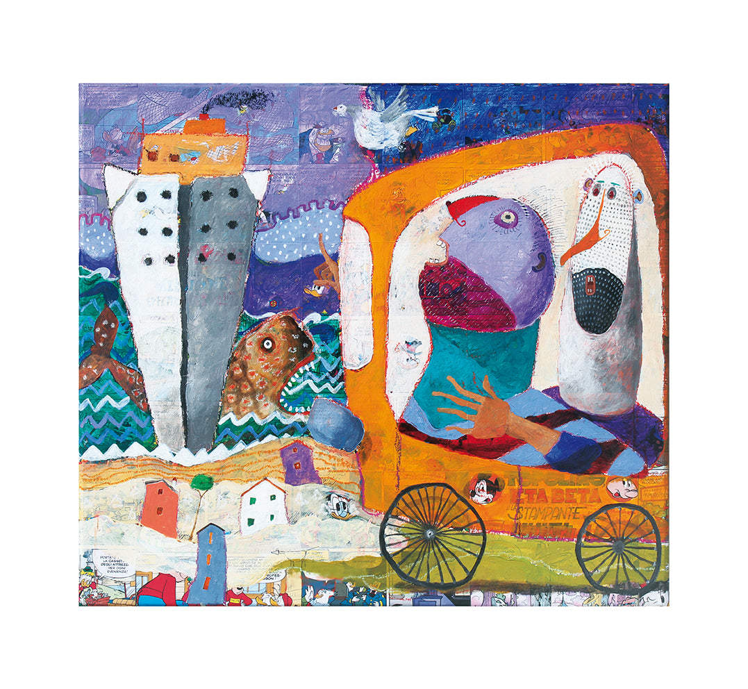 Fine Art Giclèe Pino Procopio - "Baadaaye. Pinocchio d'Africa" - Volo di pensieri -