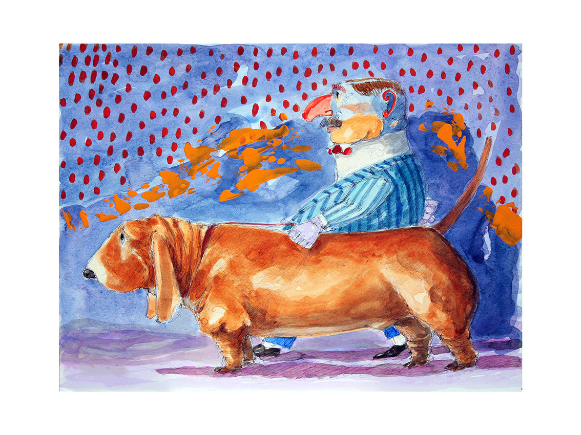 Fine Art Giclèe Pino Procopio - Passeggiando con Arturo