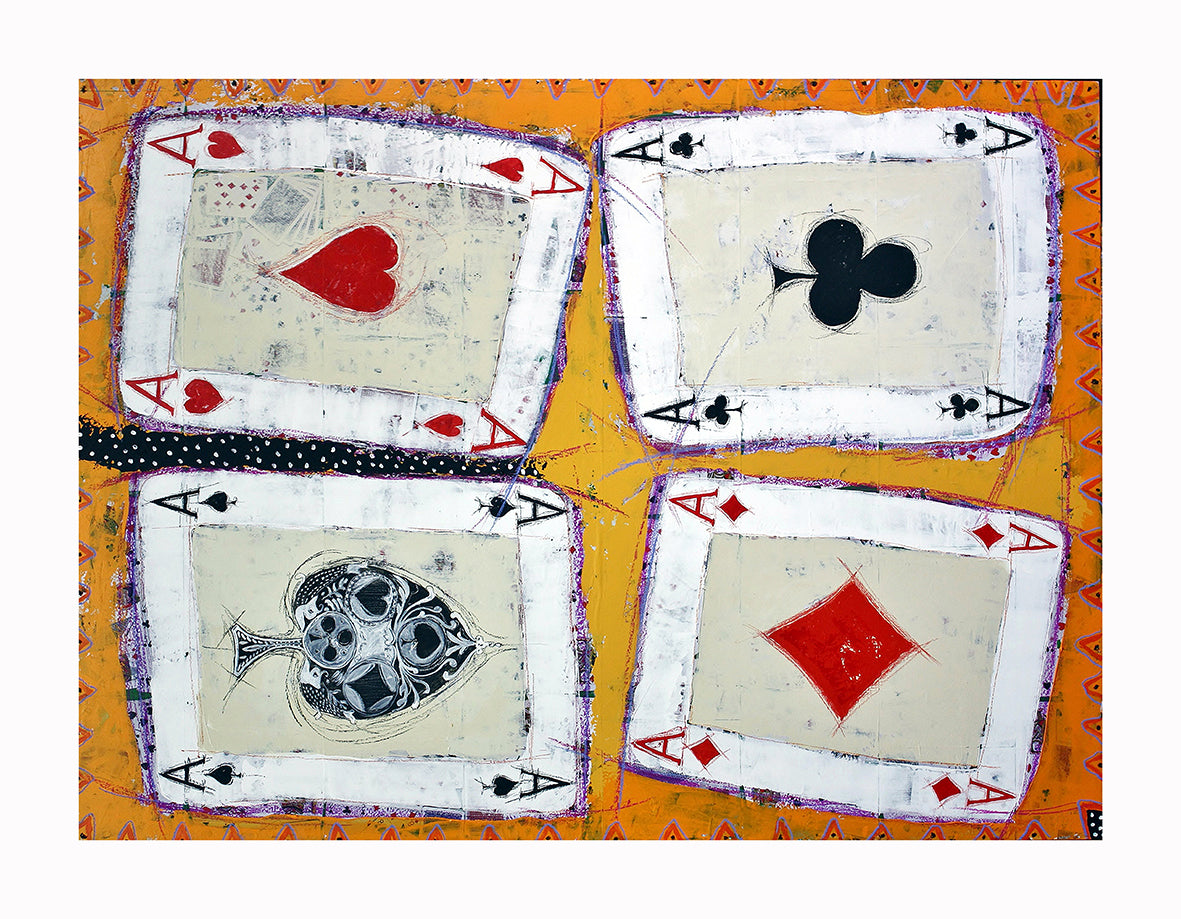 Fine Art Giclèe Pino Procopio - Carte scoperte (versione ridotta)