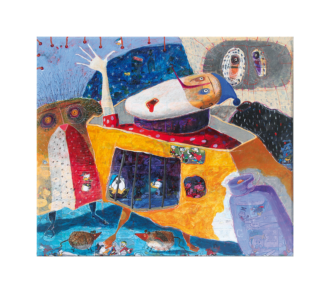 Fine Art Giclèe Pino Procopio - "Baadaaye. Pinocchio d'Africa" - Città riflessa