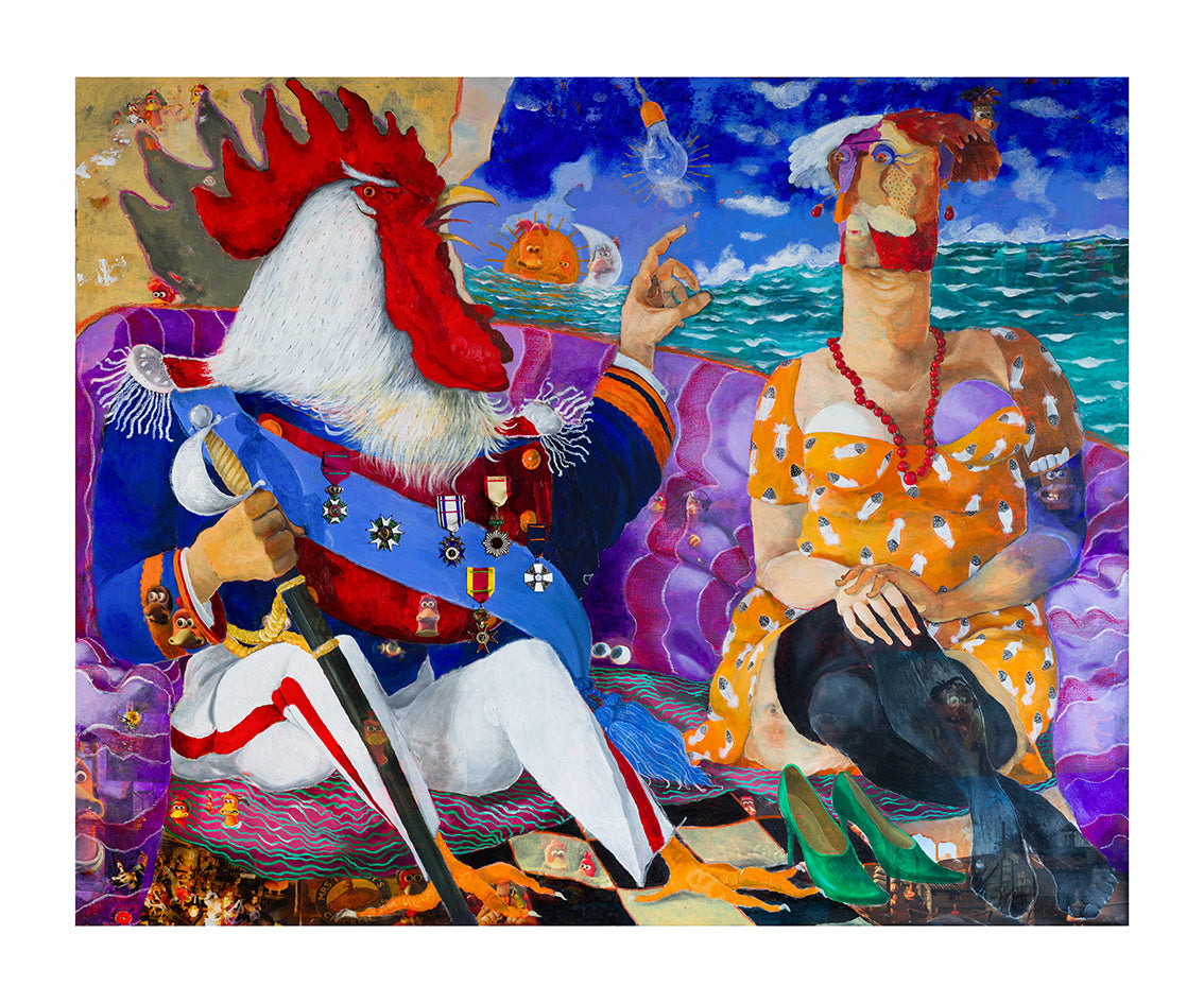 Fine Art Giclèe Pino Procopio - La strategia del generale 115x95