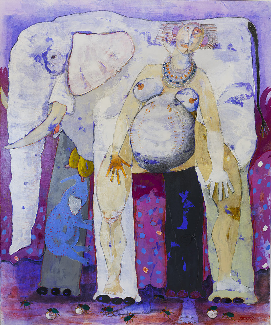 Pittura – Acrilico su tela – Pino Procopio – Umuvyeyi (La madre)