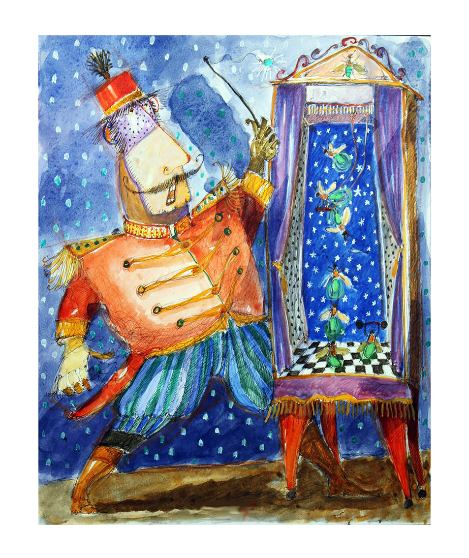 Opera multipla Giclèe Pino Procopio - Addestratore di lucciole 17x20