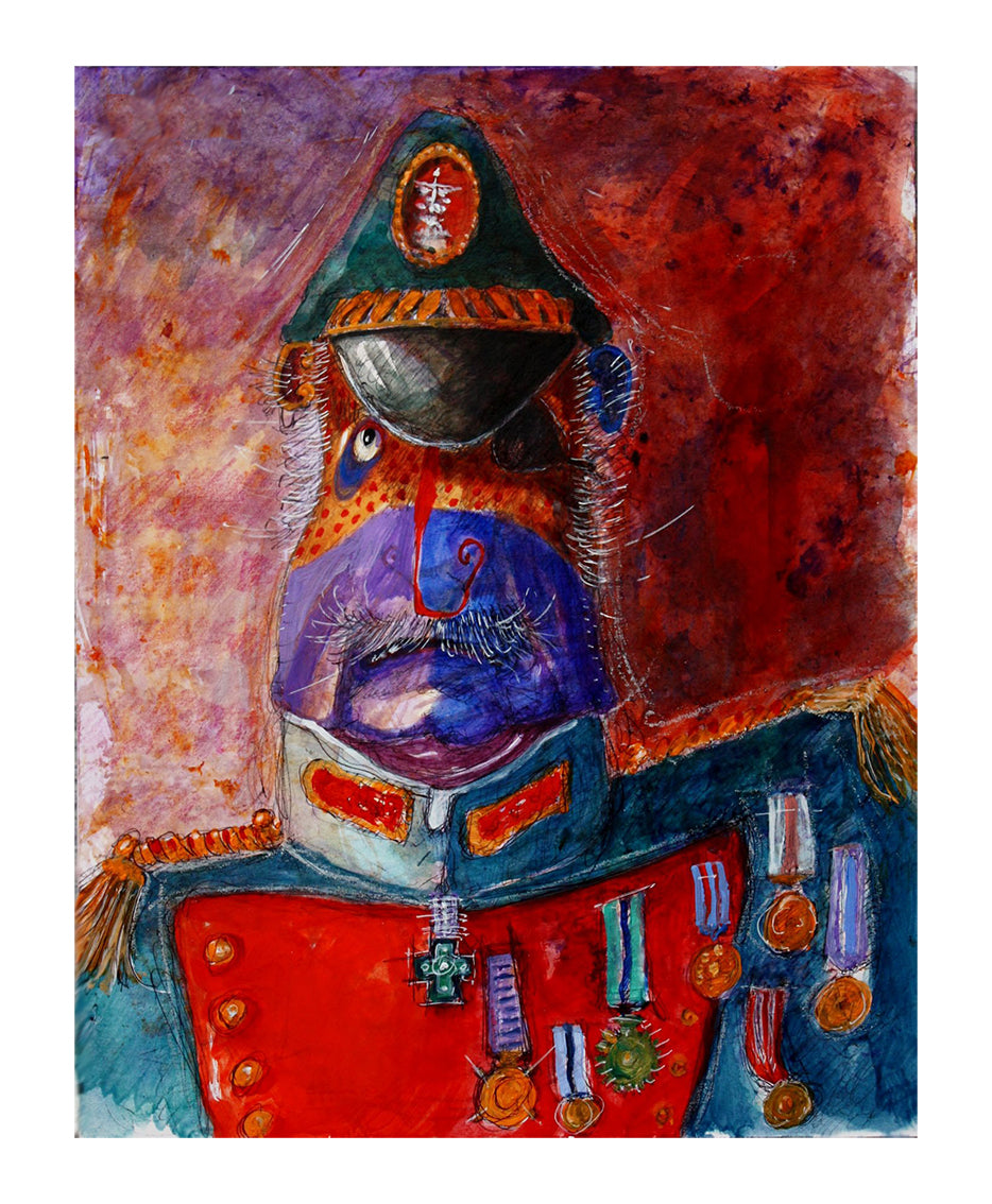 Opera multipla Giclèe Pino Procopio - El generàl 17x14