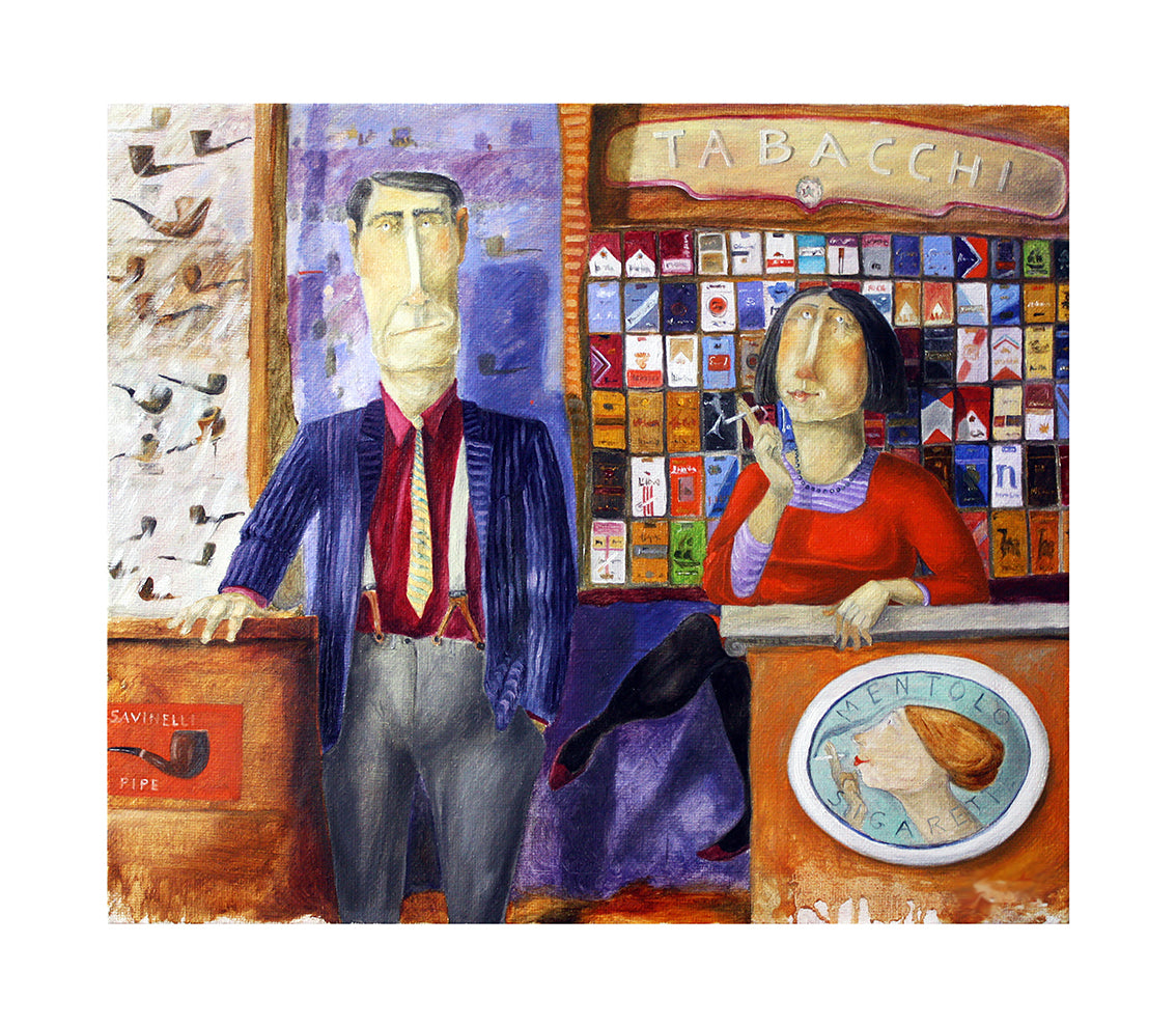 Fine Art Giclèe Pino Procopio - I tabaccai