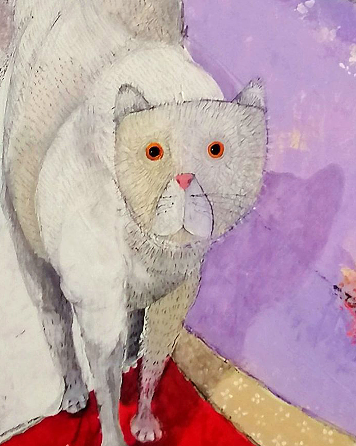 Fine_Art_Giclee_Pino_Procopio_Il_gatto_bianco_e_la_geisha