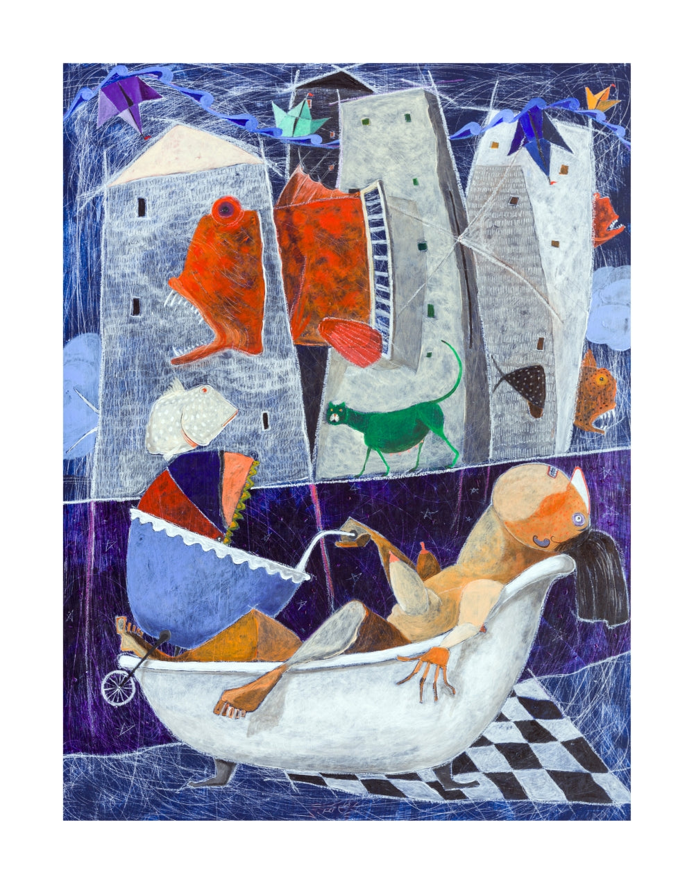 Fine Art Giclèe Pino Procopio - "Anastasia"(Da “Città invisibili” di Italo Calvino)