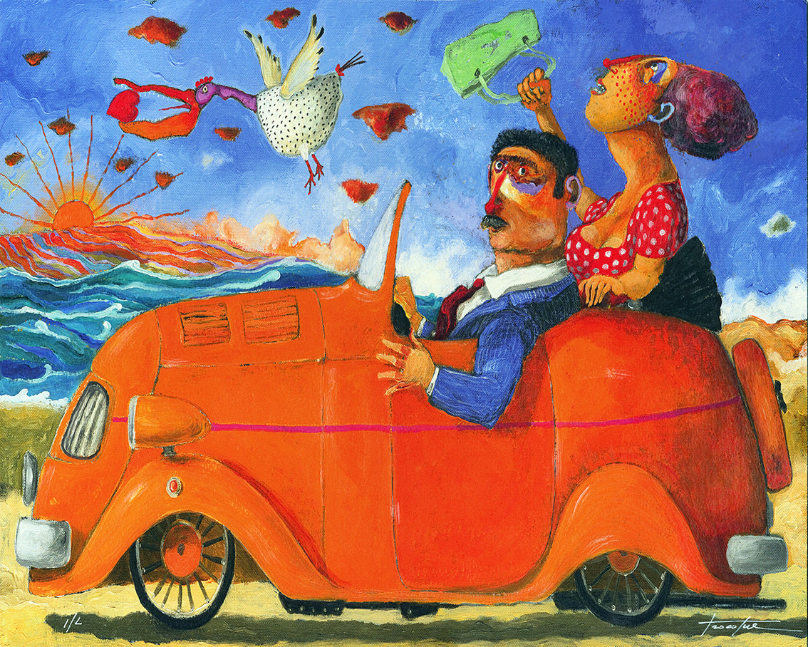 Screenprint Pino Procopio - Una storia d'amore