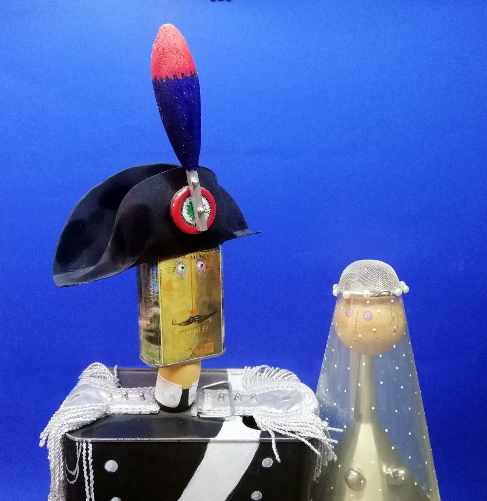 Scultura Pino Procopio - Il capitano e la sua sposa