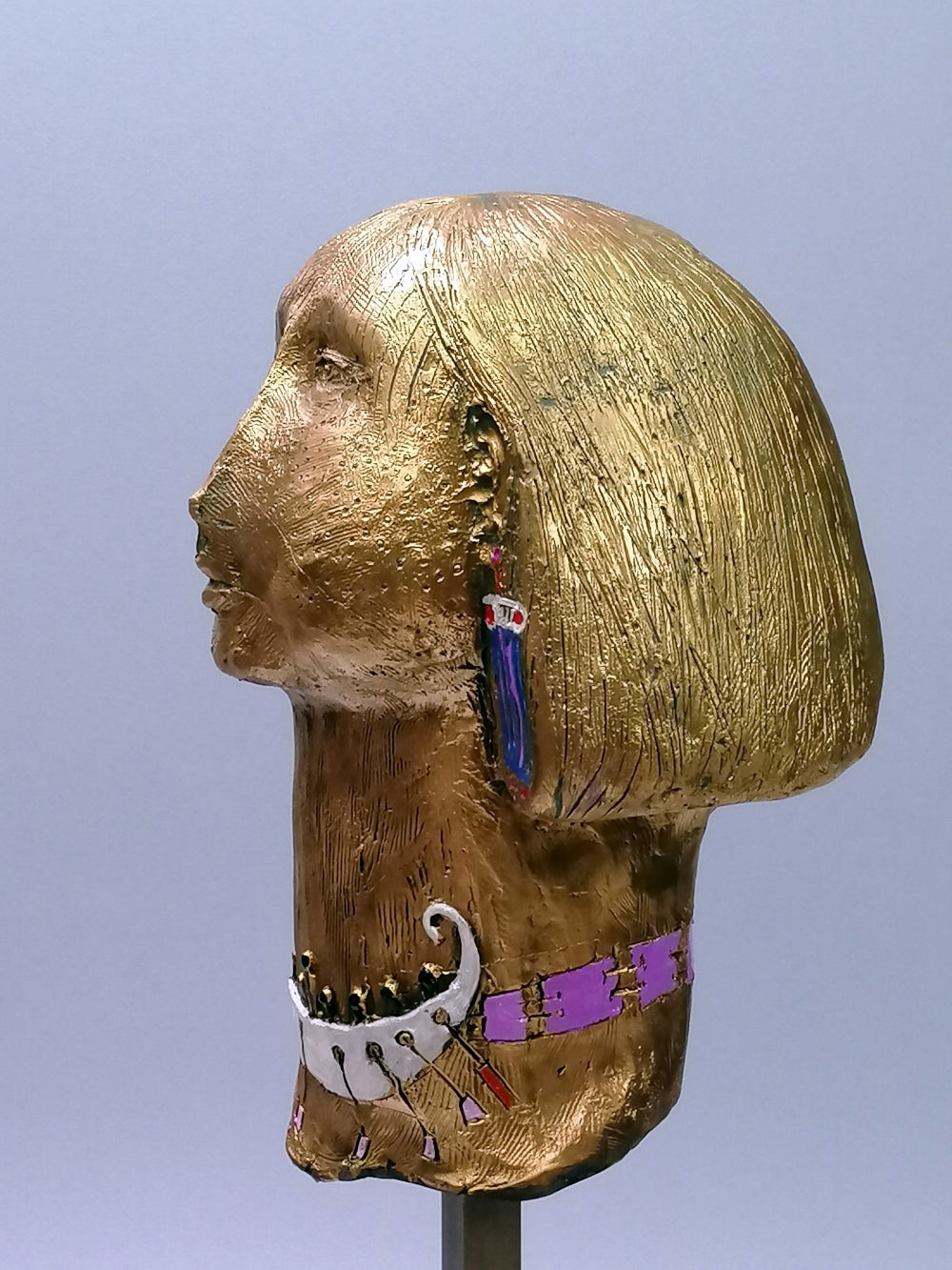 Scultura in bronzo e smalto Pino Procopio - Pino Procopio - Nausicaa