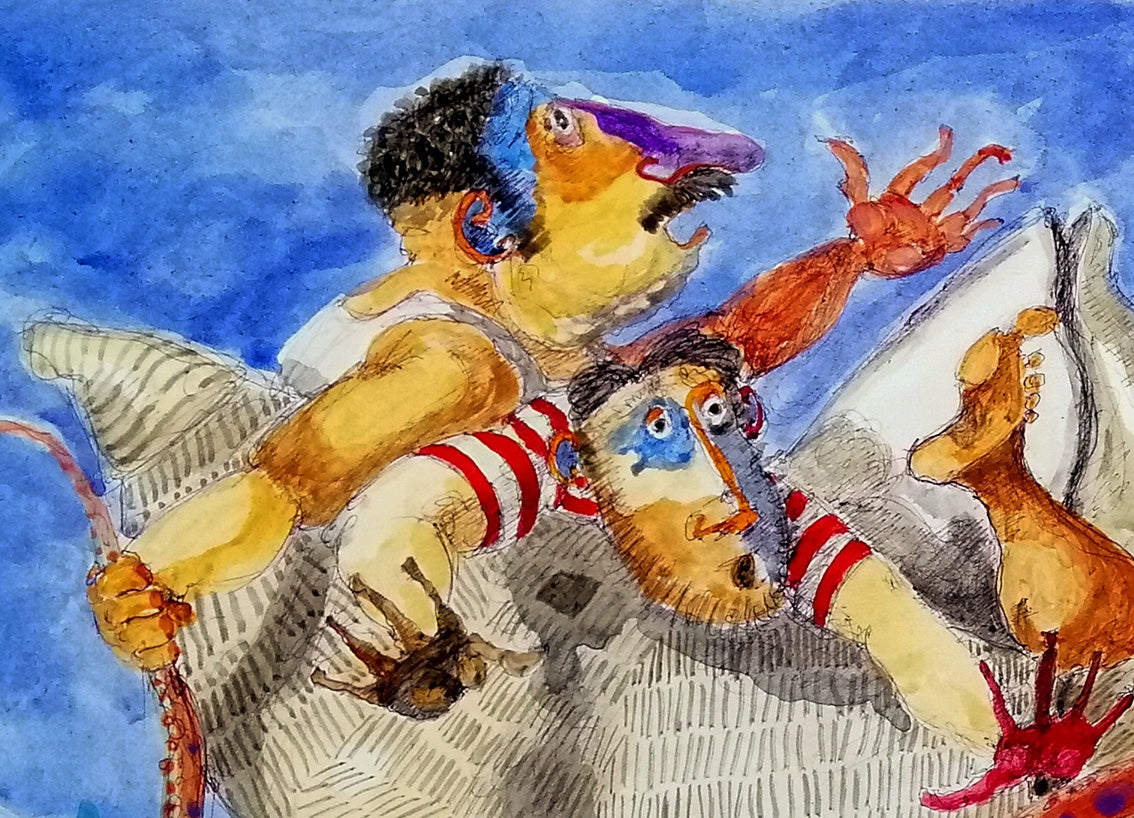 Pittura - Acquerello Pino Procopio - Accadimento
