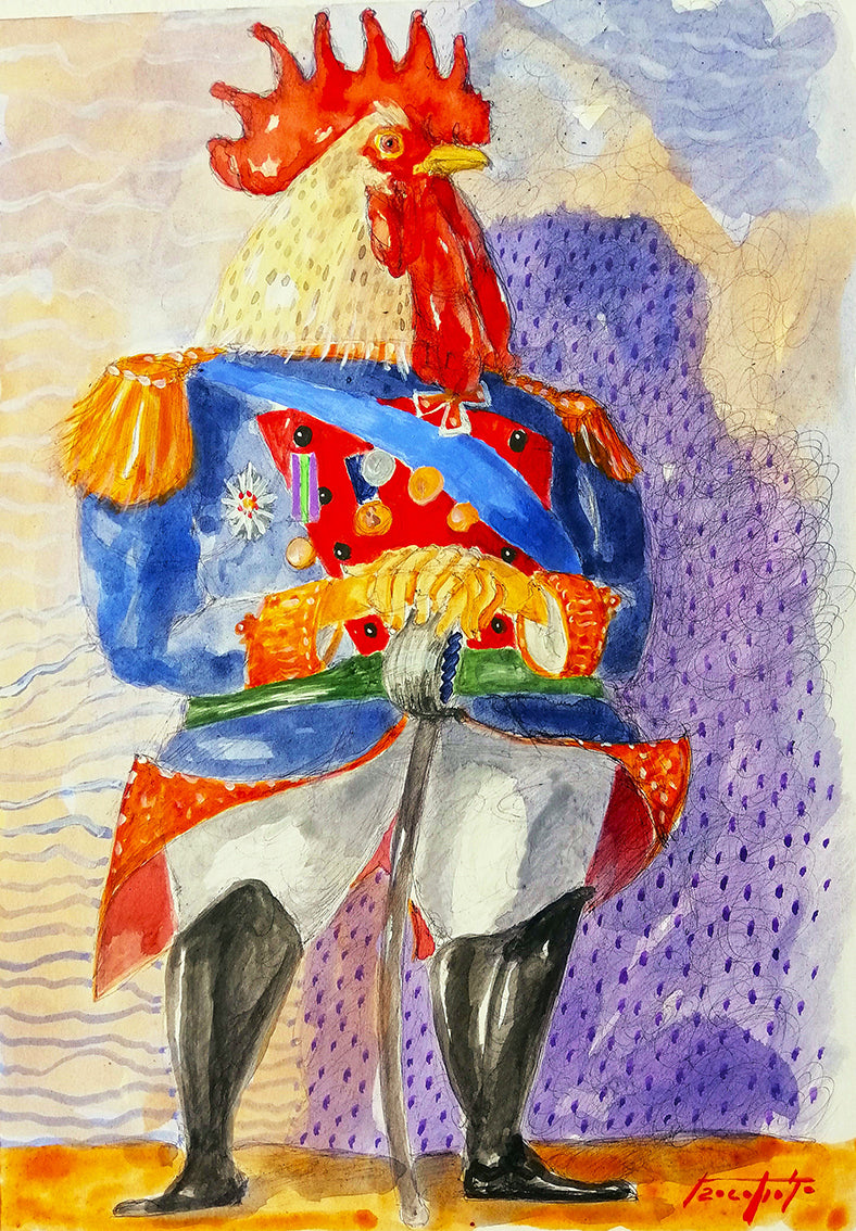 Pittura - Acquerello Pino Procopio- El gran general