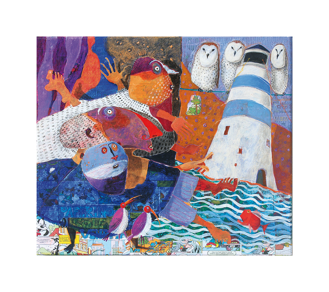 Fine Art Giclèe Pino Procopio - "Baadaaye. Pinocchio d'Africa" - Il faro magico