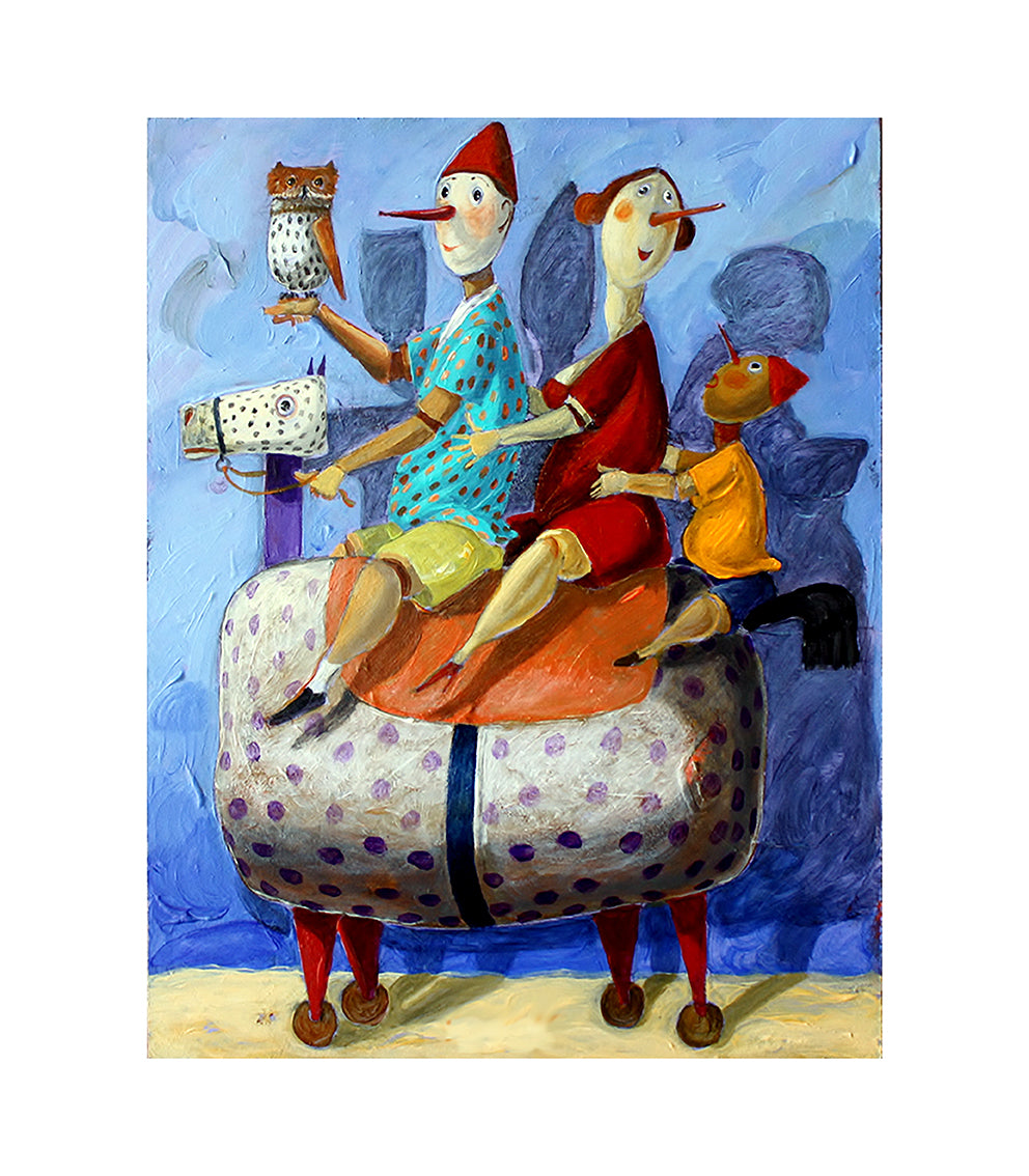 Fine Art Giclèe Pino Procopio - In compagnia del gufo