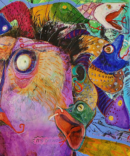Pittura – Acrilico su tela Pino Procopio - La gorgone