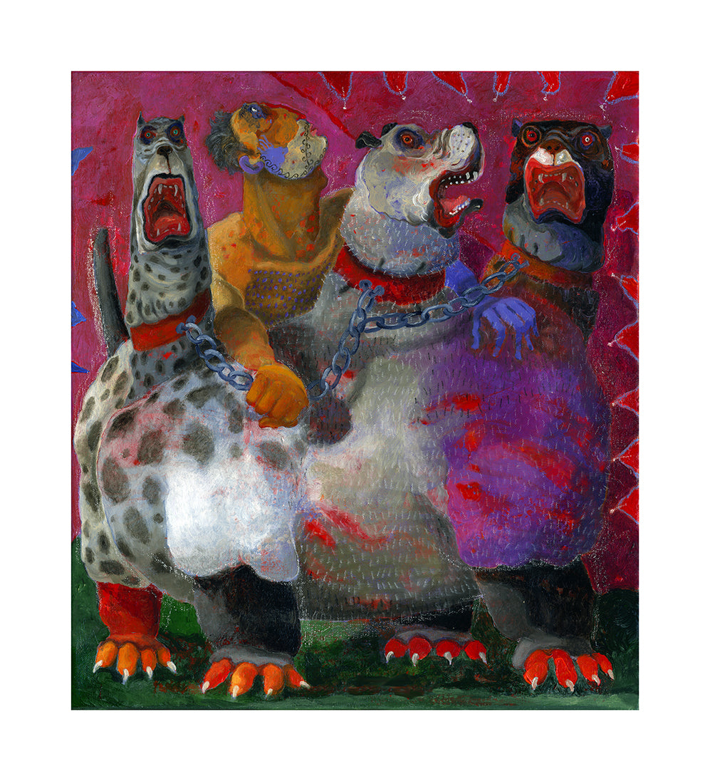 Fine Art Giclèe Pino Procopio - La cattura di Cerbero