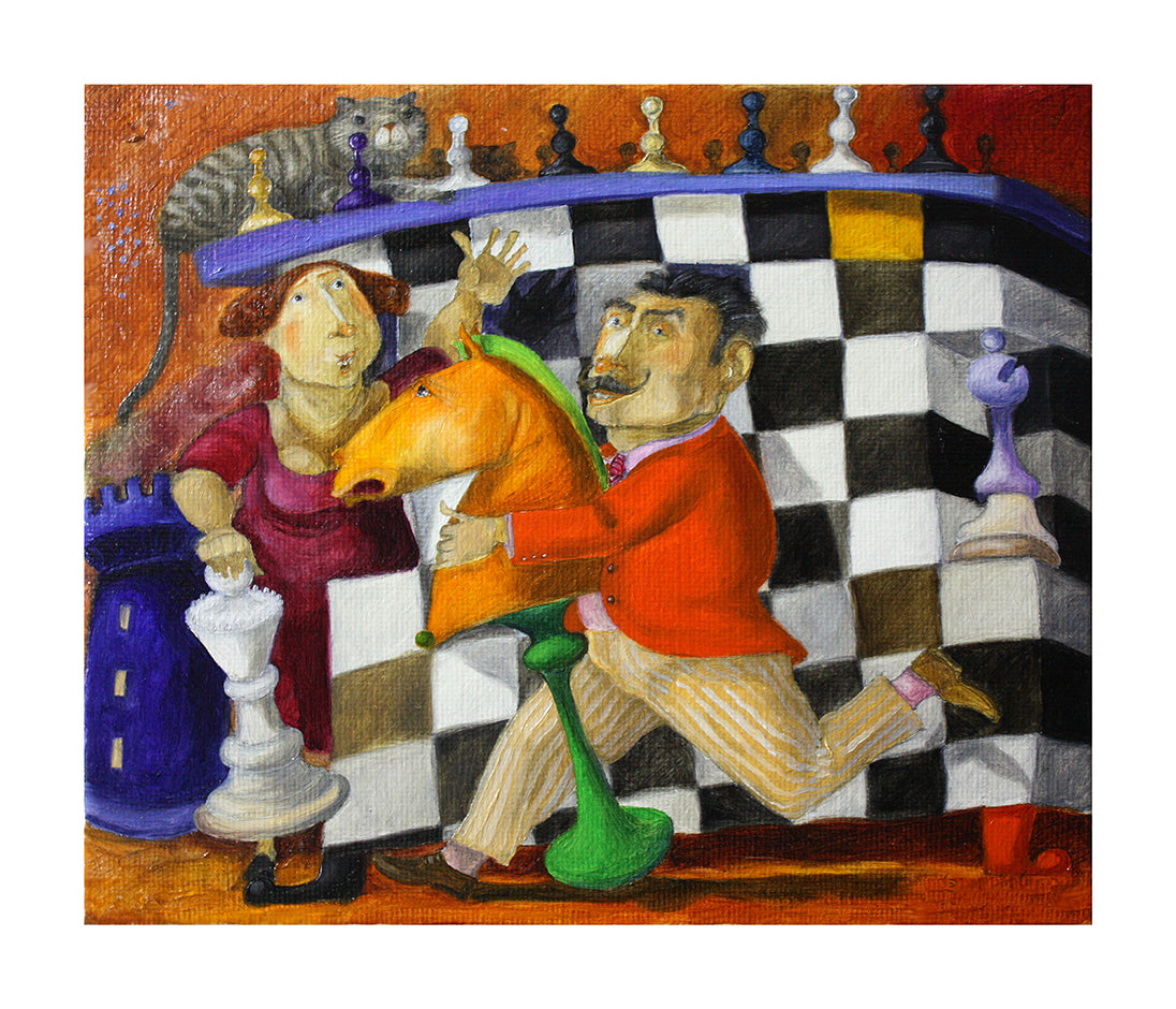 Fine Art Giclèe Pino Procopio - La mossa del cavallo