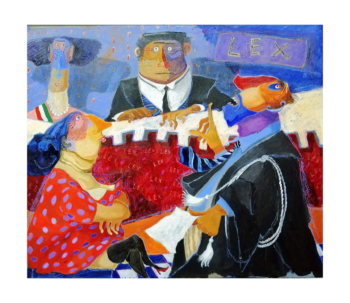 Fine Art Giclèe Pino Procopio - L'arringa dell'avvocato