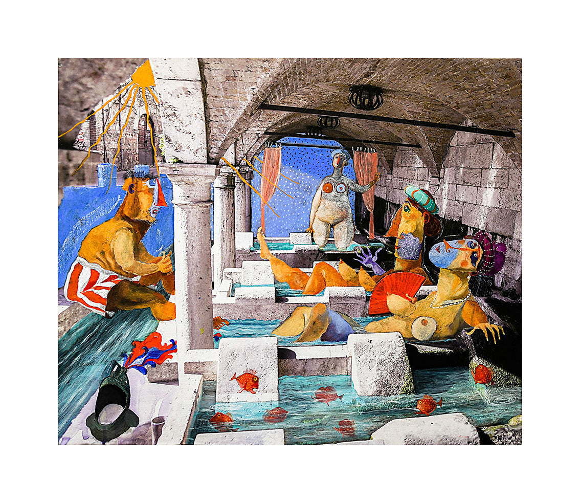 Fine Art Giclèe Pino Procopio - Le vasche di travertino