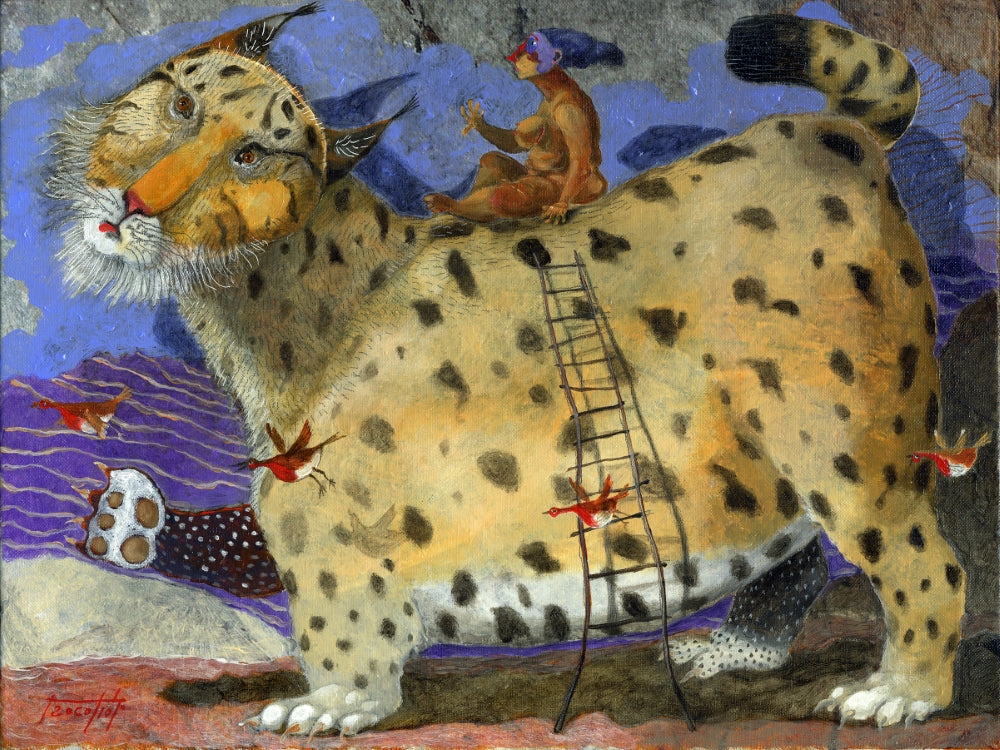Pittura – Acrilico su tela Pino Procopio – La lince