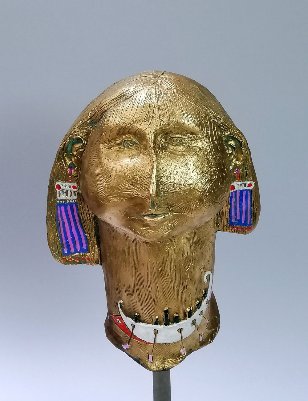 Scultura in bronzo e smalto Pino Procopio - Pino Procopio - Nausicaa