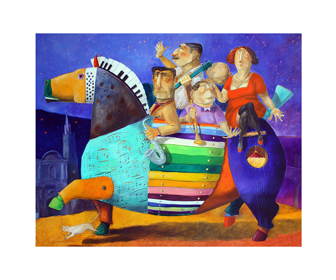 Fine Art Giclèe Pino Procopio - Note dentro le mura