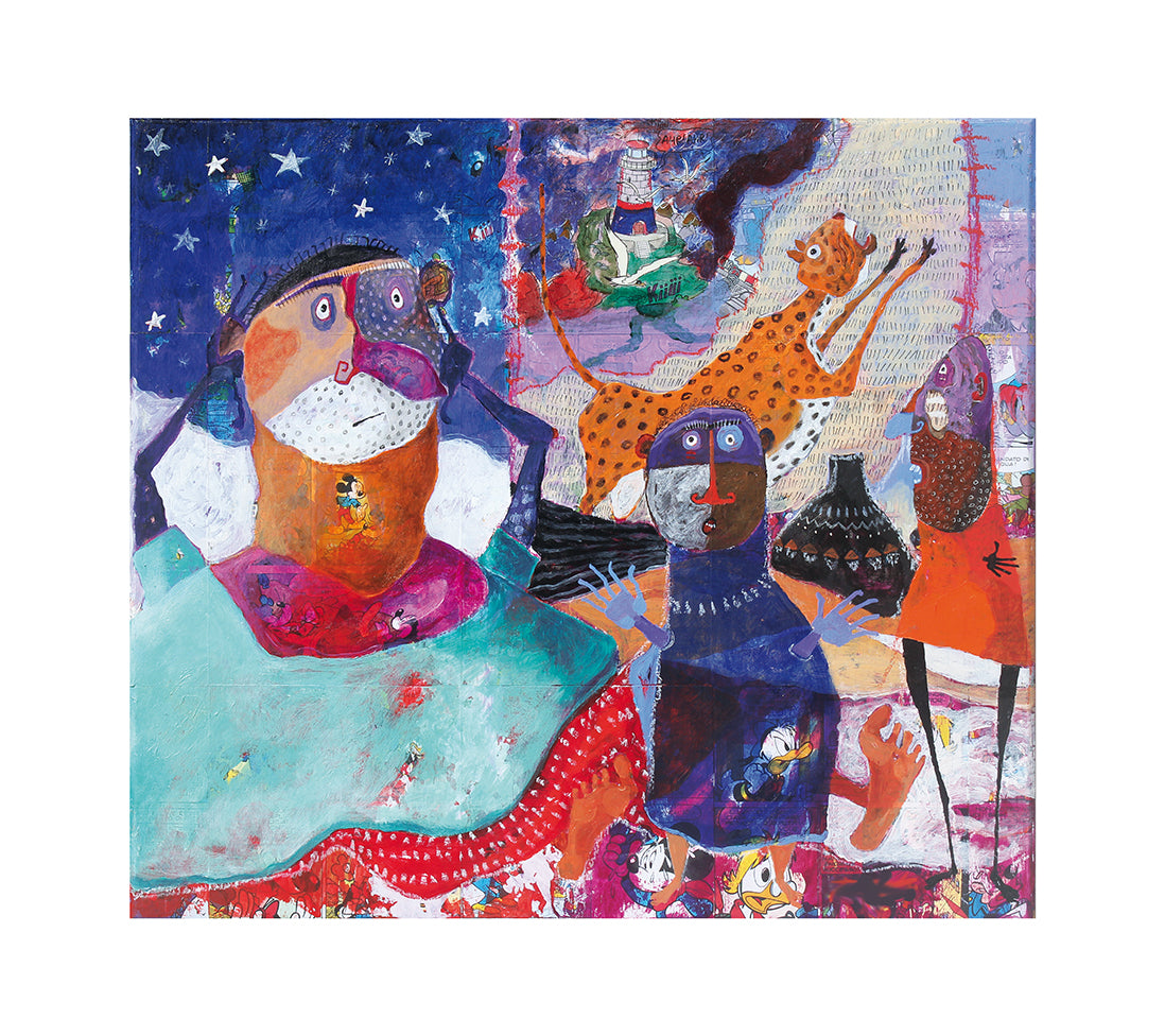 Fine Art Giclèe Pino Procopio - "Baadaaye. Pinocchio d'Africa" - Notte