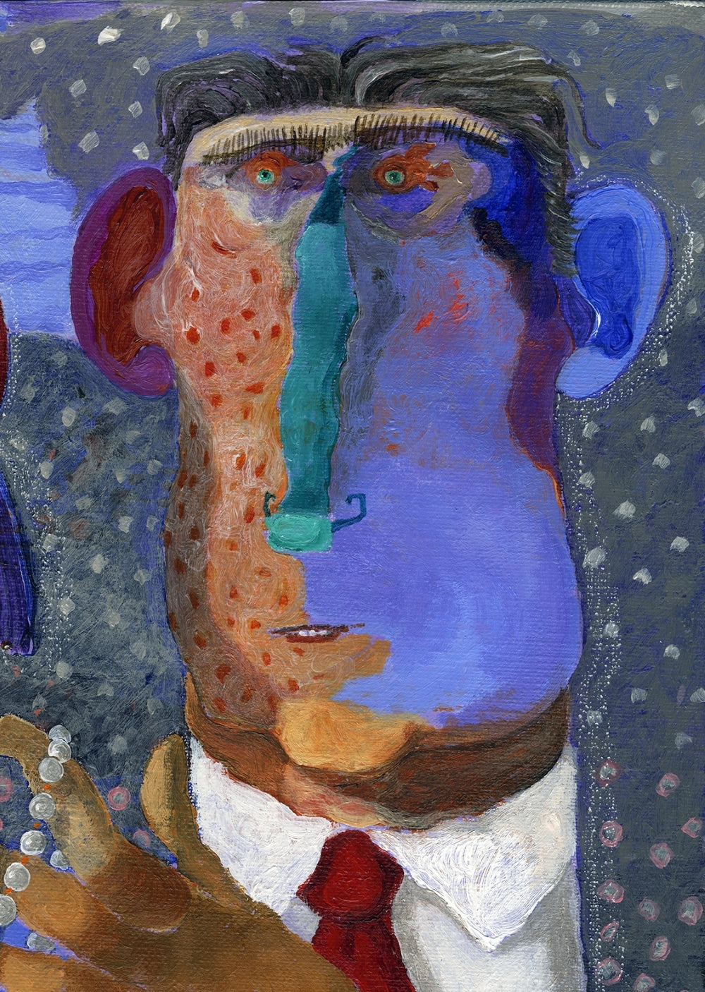 Pittura – Acrilico su tela Pino Procopio - Il gioielliere