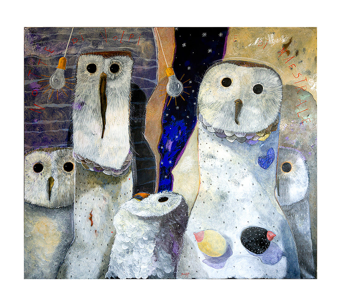 Fine Art Giclèe Pino Procopio - Notte di volpi e di Maestrale
