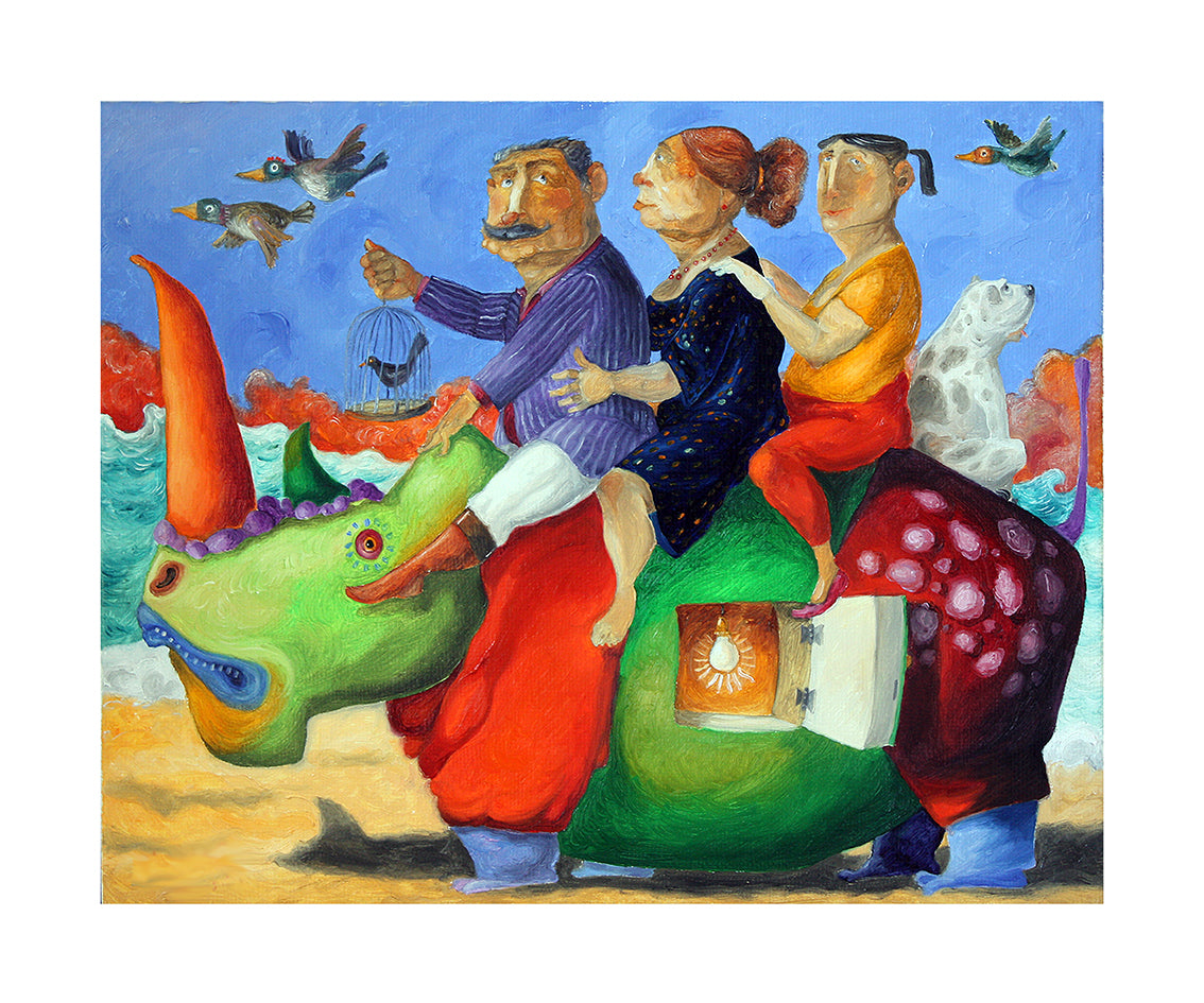 Fine Art Giclèe Pino Procopio - Tre tedeschi e un cane