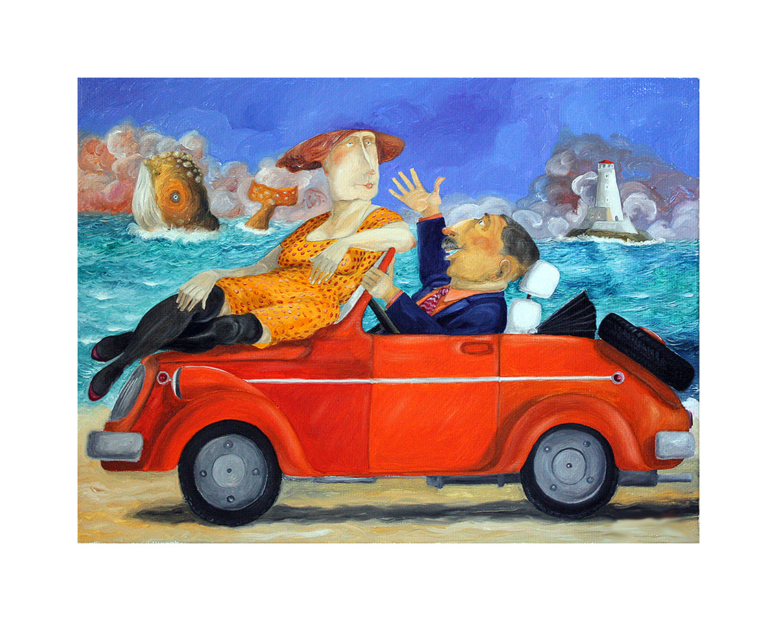 Fine Art Giclèe Pino Procopio - Un faro, un canto di balena e una promessa