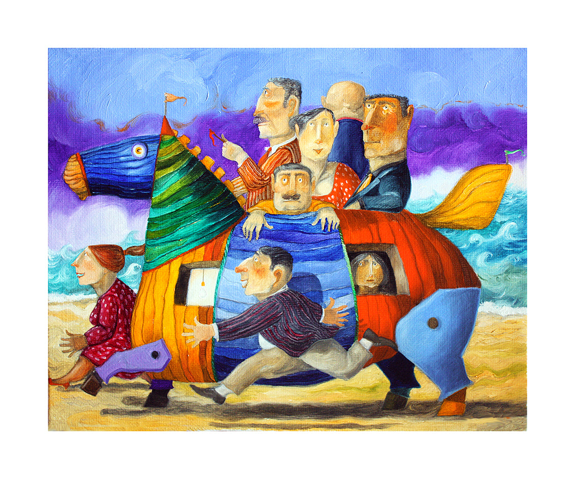 Fine Art Giclèe Pino Procopio - Visita al Guggenheim di Venezia