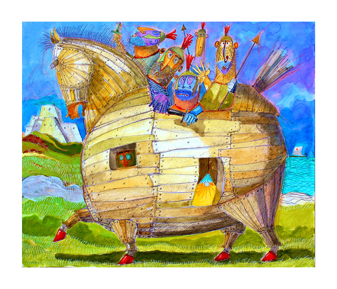 Fine Art Giclèe Pino Procopio - L'attesa degli achei