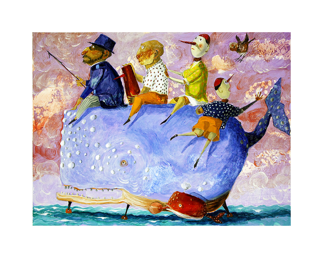Fine Art Giclèe Pino Procopio - Sul dorso della balena