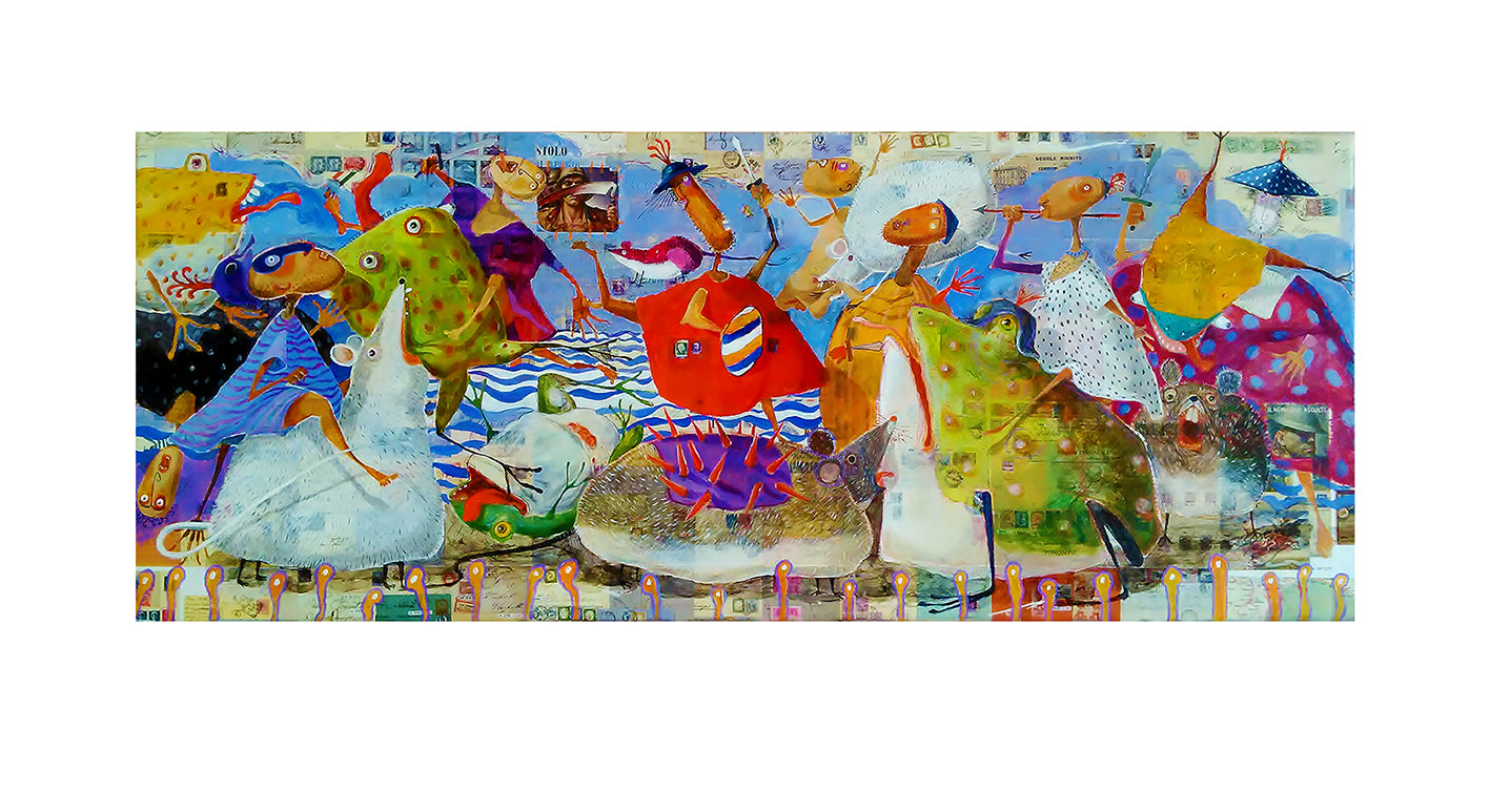 Fine Art Giclèe Pino Procopio - Batracomiomachia II