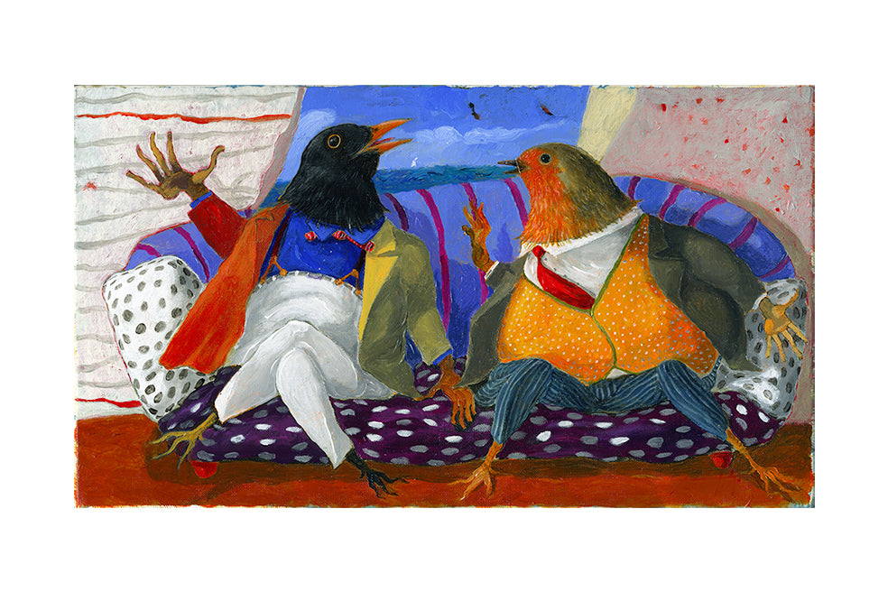 Fine Art Giclèe Pino Procopio - Il racconto di un merlo di passo