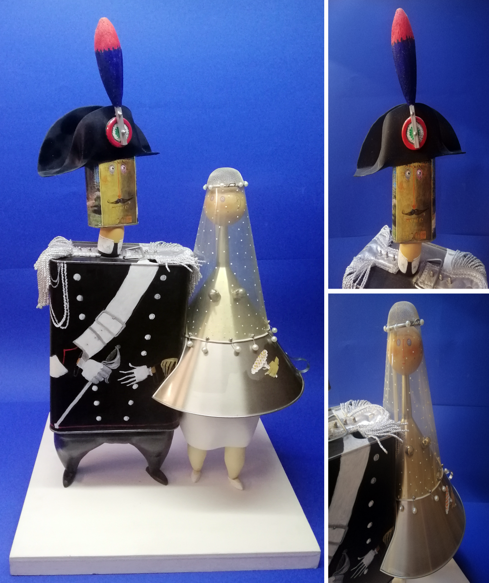 Scultura Pino Procopio - Il capitano e la sua sposa