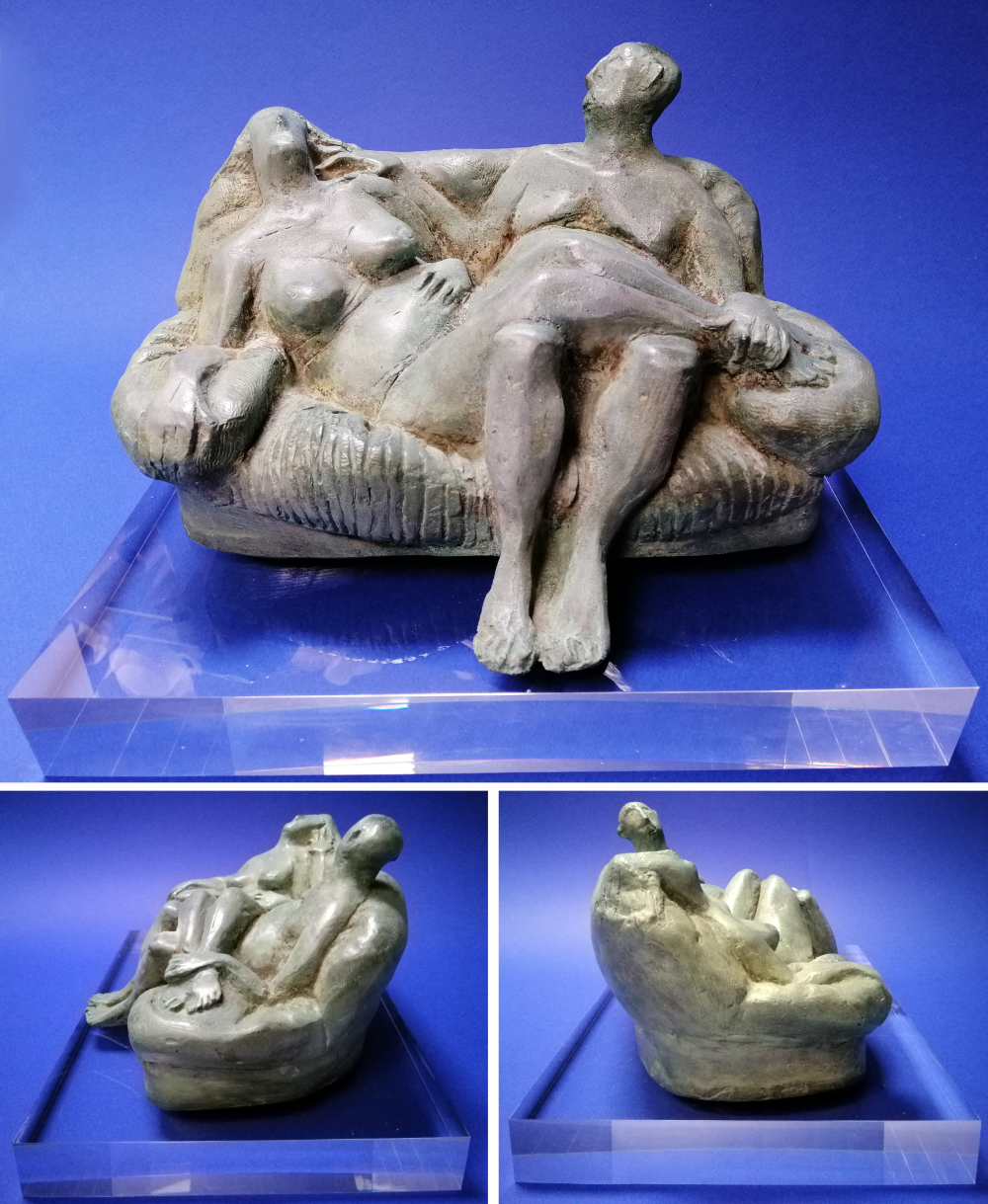 Scultura in bronzo Pino Procopio - Pino Procopio - Il rosso e il nero
