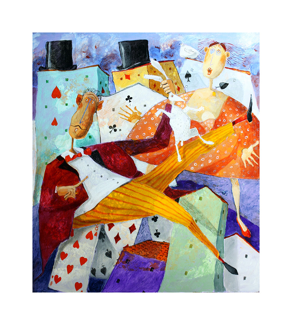 Fine Art Giclèe Pino Procopio - La città dei prestigiatori