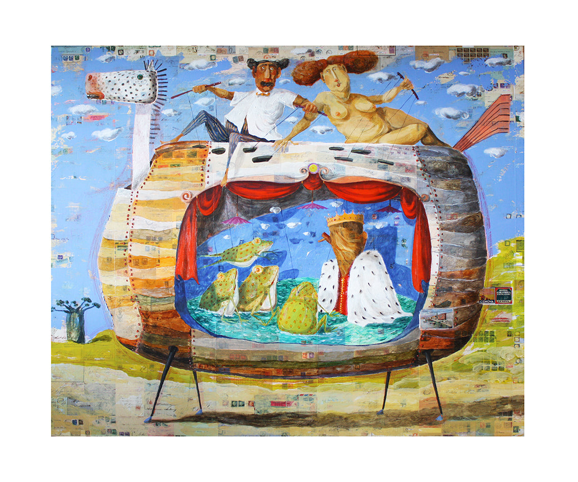 Fine Art Giclèe Pino Procopio - Il re delle rane
