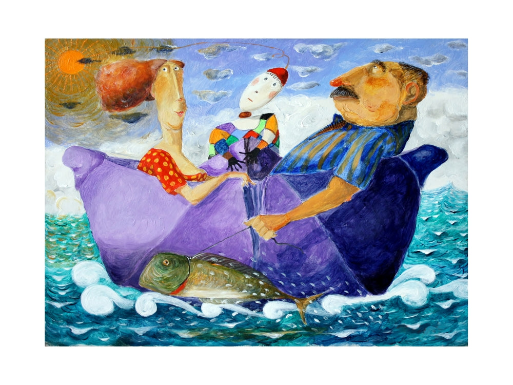 Fine Art Giclèe Pino Procopio - In viaggio con Arlecchino