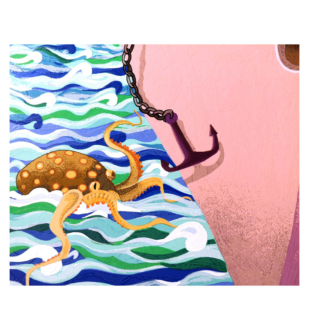Screenprint Pino Procopio - Crociera