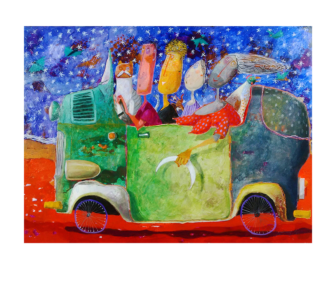 Fine Art Giclèe Pino Procopio - La luna rubata