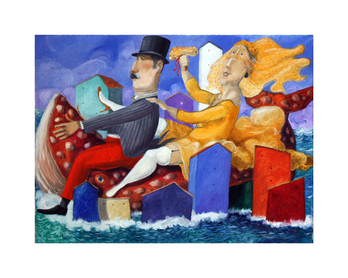 Fine Art Giclèe Pino Procopio - La sposa in giallo
